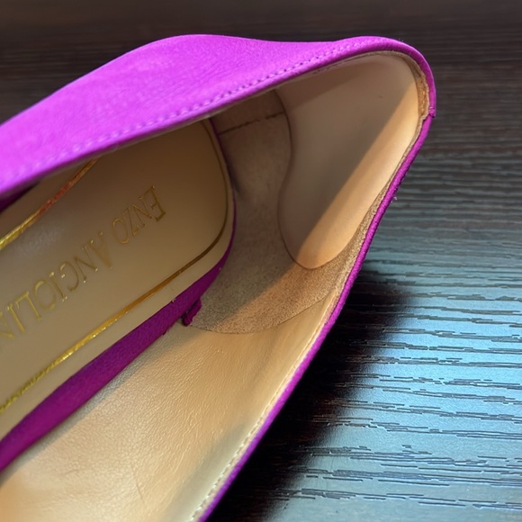 Enzo Angiolini Eagelabelle Pink Open Toe Pumps - Picture 9 of 16